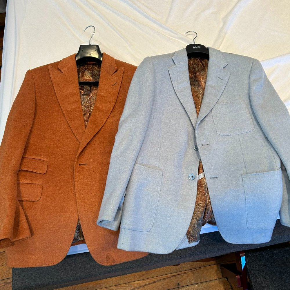 Custom Cashmere Blazers (Size 40)